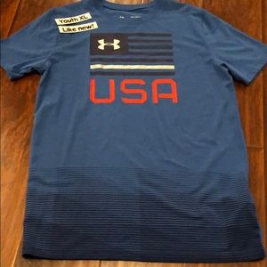 Youth XL Under Armour USA tshirt